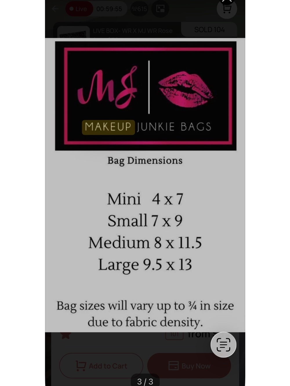 Makeup Junkie Mini Bag June Green Ostrich - Picture 5 of 5